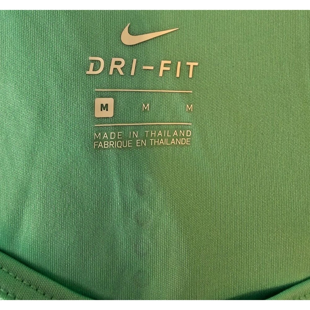 Nike Running Top Womens Med Pastel Green Swoosh Dri-FIT Long Sleeve Activewear - Picture 3 of 5